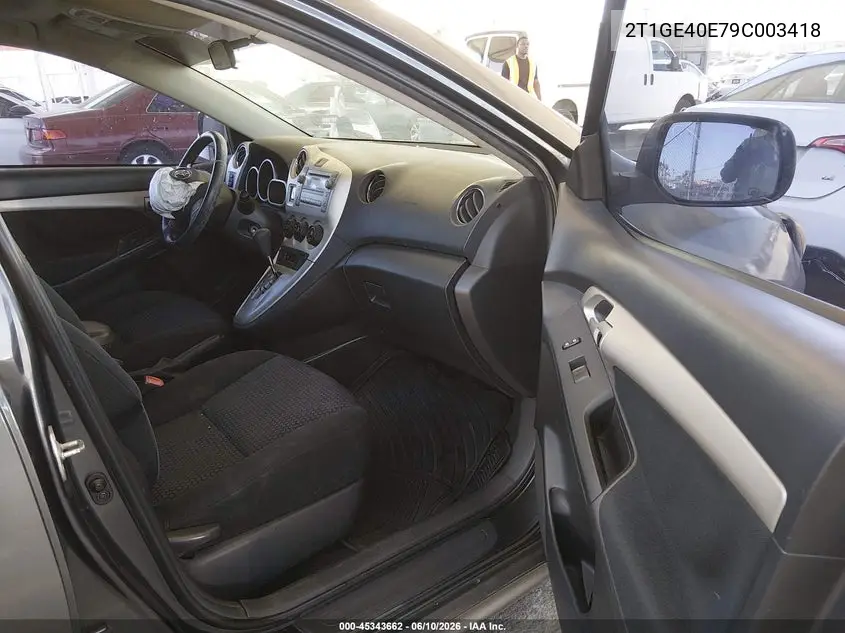 2009 Toyota Matrix Xrs VIN: 2T1GE40E79C003418 Lot: 45343662