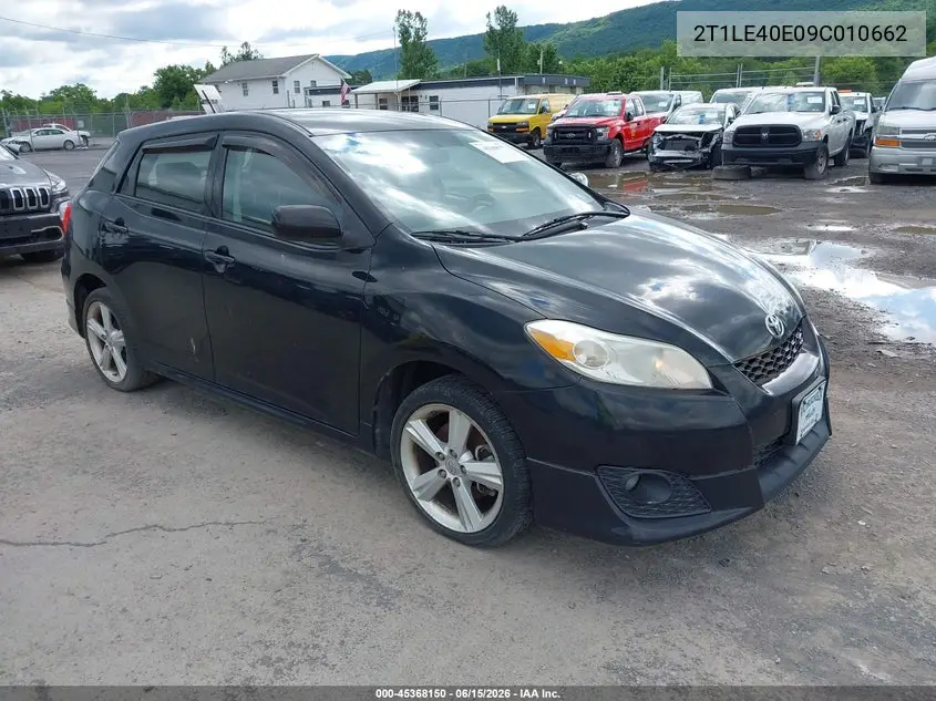 2009 Toyota Matrix S VIN: 2T1LE40E09C010662 Lot: 45368150
