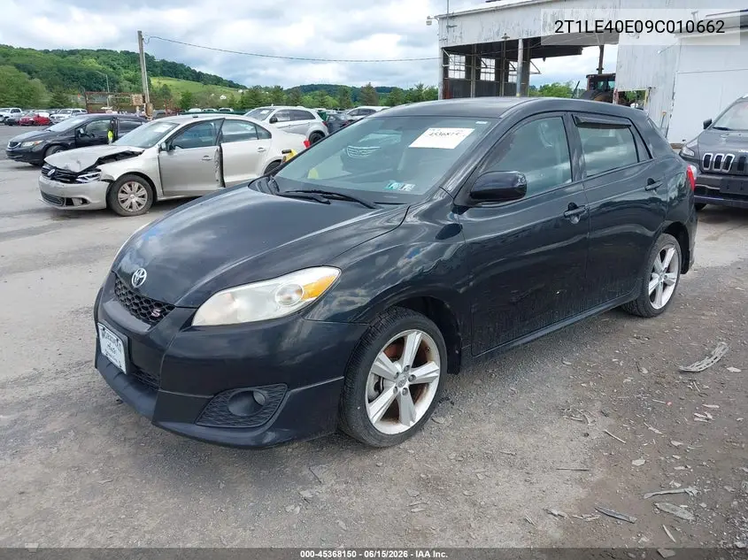2009 Toyota Matrix S VIN: 2T1LE40E09C010662 Lot: 45368150