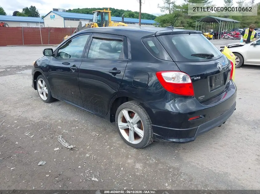 2009 Toyota Matrix S VIN: 2T1LE40E09C010662 Lot: 45368150
