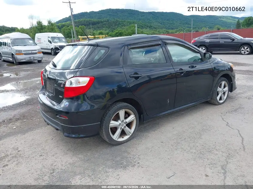 2009 Toyota Matrix S VIN: 2T1LE40E09C010662 Lot: 45368150