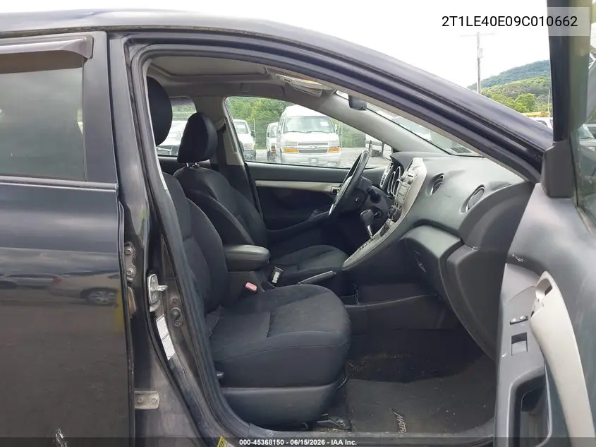 2009 Toyota Matrix S VIN: 2T1LE40E09C010662 Lot: 45368150