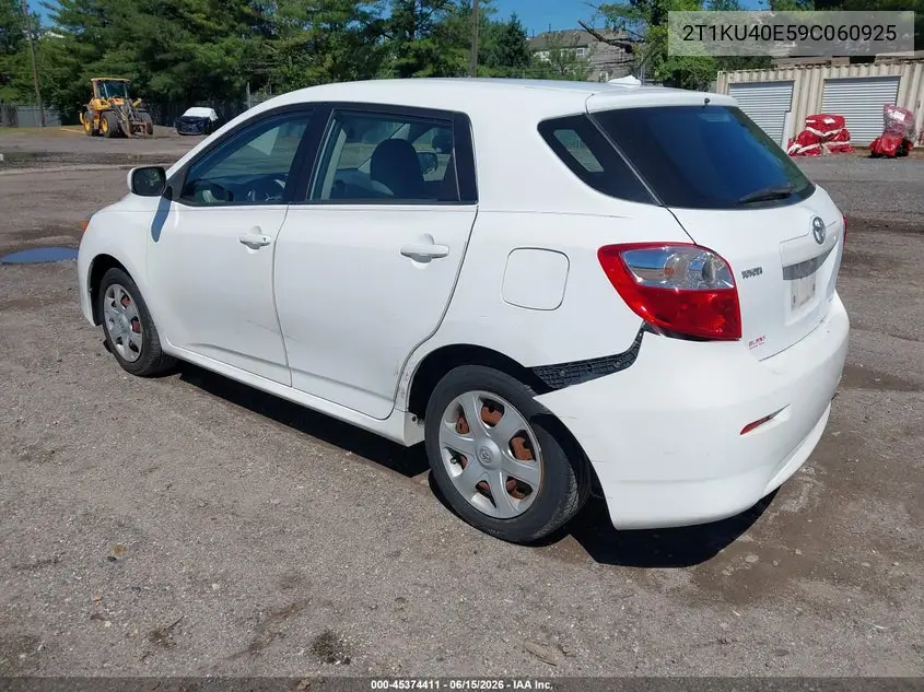 2009 Toyota Matrix VIN: 2T1KU40E59C060925 Lot: 45374411