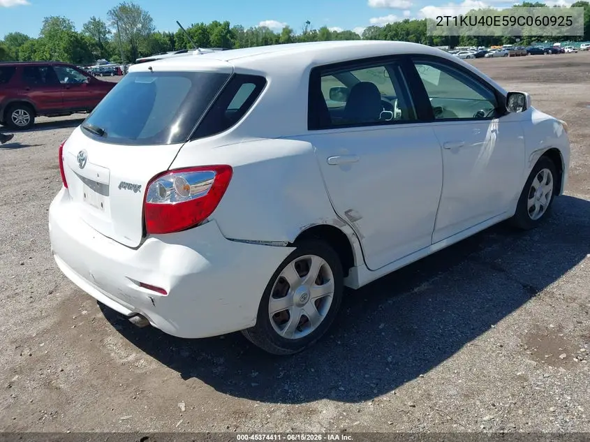 2009 Toyota Matrix VIN: 2T1KU40E59C060925 Lot: 45374411