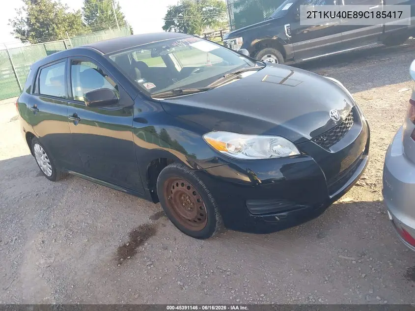 2009 Toyota Matrix VIN: 2T1KU40E89C185417 Lot: 45391146