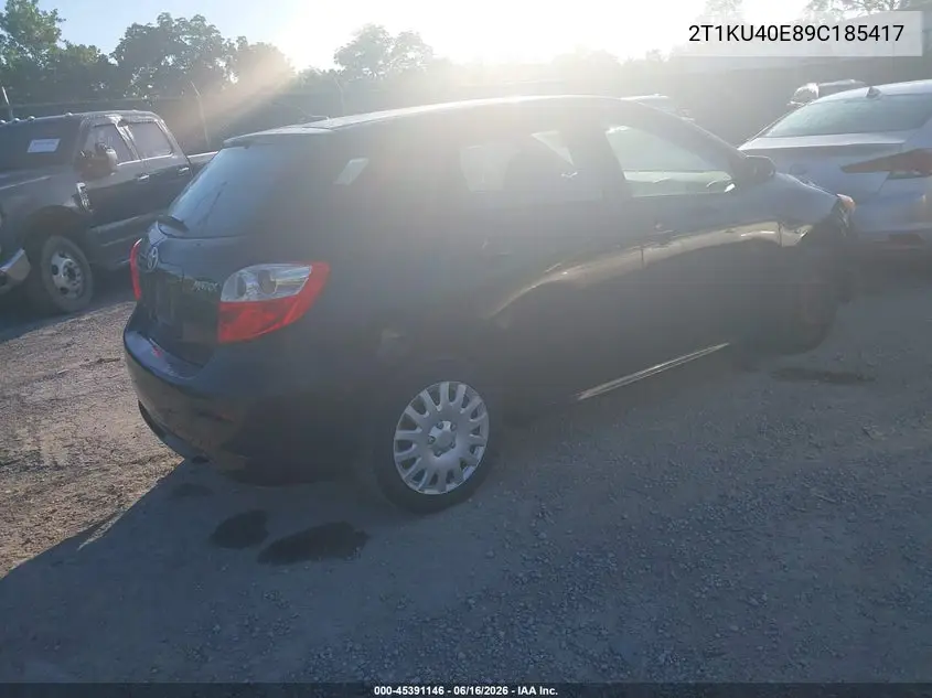 2009 Toyota Matrix VIN: 2T1KU40E89C185417 Lot: 45391146