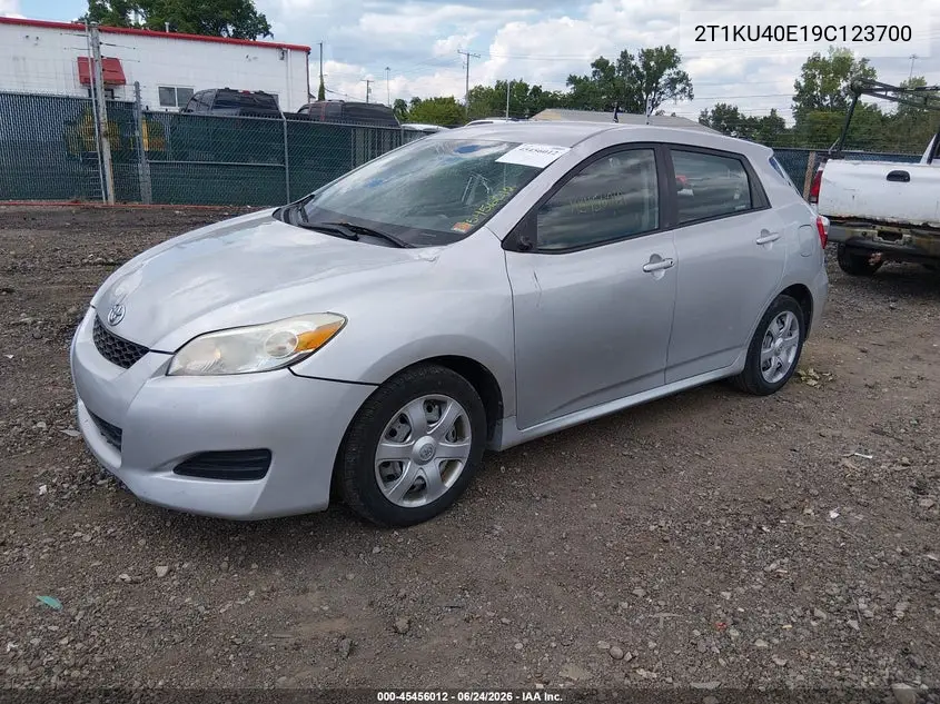 2009 Toyota Matrix VIN: 2T1KU40E19C123700 Lot: 45456012