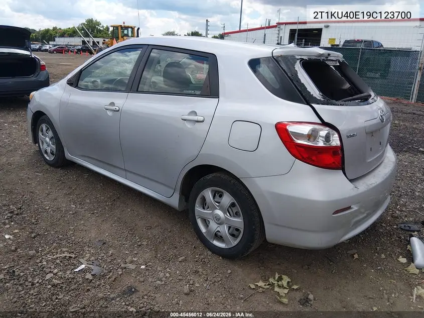 2009 Toyota Matrix VIN: 2T1KU40E19C123700 Lot: 45456012