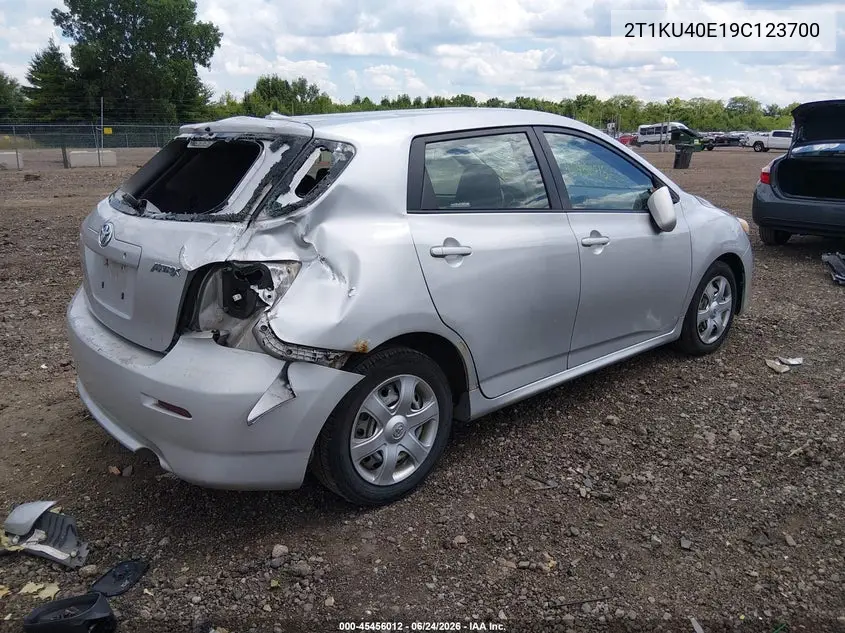 2009 Toyota Matrix VIN: 2T1KU40E19C123700 Lot: 45456012