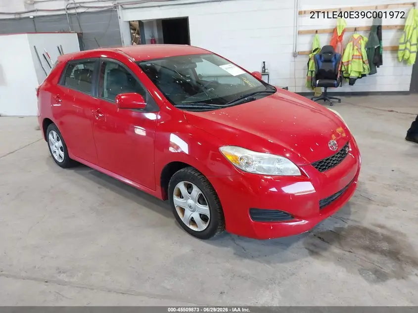 2009 Toyota Matrix S VIN: 2T1LE40E39C001972 Lot: 45509873