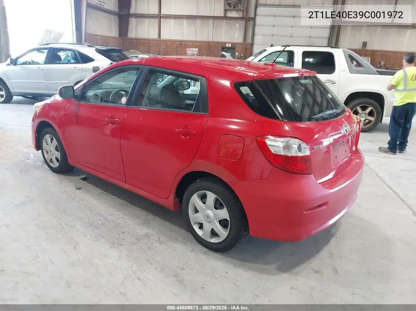 2009 Toyota Matrix S VIN: 2T1LE40E39C001972 Lot: 45509873