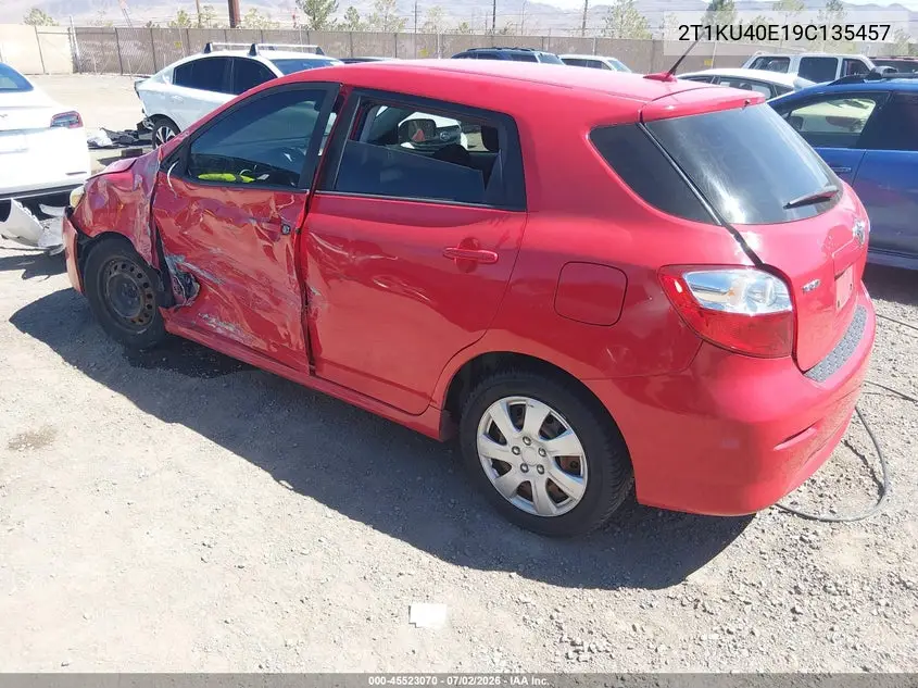 2009 Toyota Matrix VIN: 2T1KU40E19C135457 Lot: 45523070