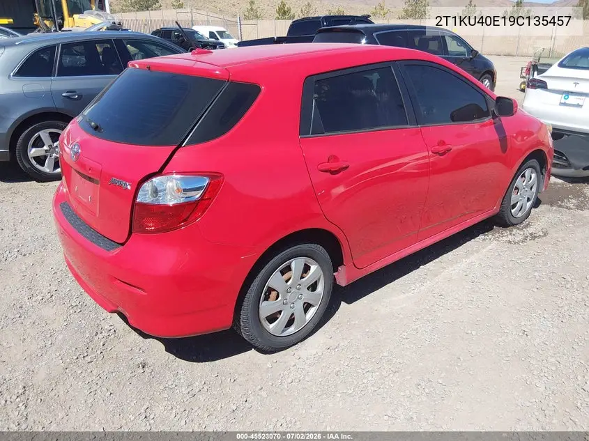 2009 Toyota Matrix VIN: 2T1KU40E19C135457 Lot: 45523070