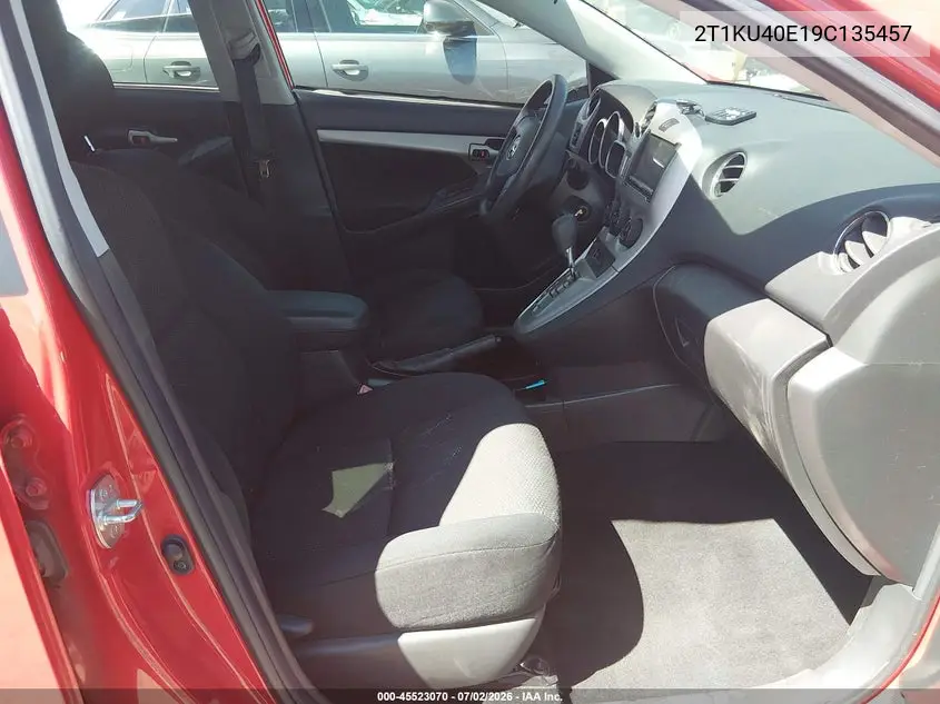 2009 Toyota Matrix VIN: 2T1KU40E19C135457 Lot: 45523070