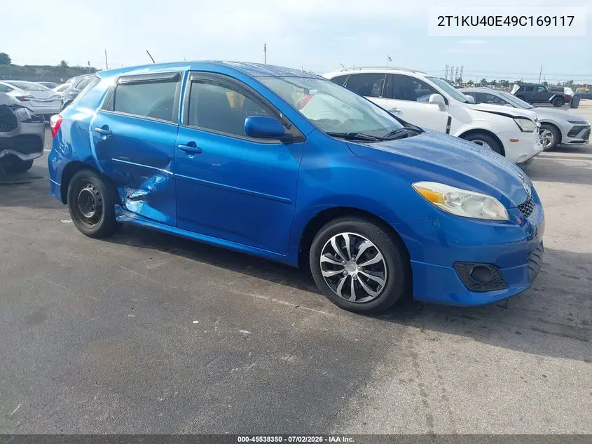 2009 Toyota Matrix VIN: 2T1KU40E49C169117 Lot: 45538350
