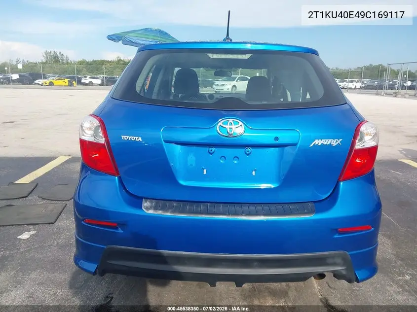 2009 Toyota Matrix VIN: 2T1KU40E49C169117 Lot: 45538350