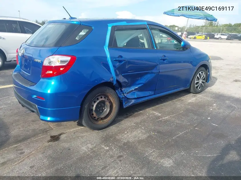 2009 Toyota Matrix VIN: 2T1KU40E49C169117 Lot: 45538350