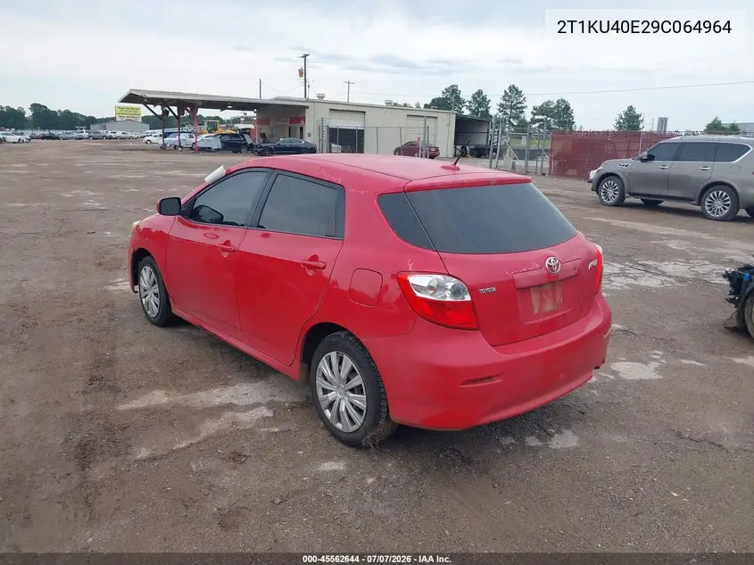 2009 Toyota Matrix VIN: 2T1KU40E29C064964 Lot: 45562644
