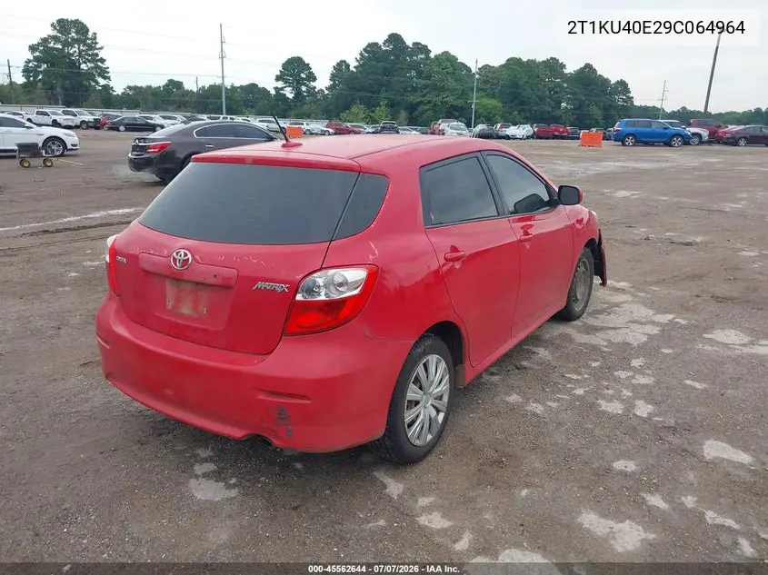 2009 Toyota Matrix VIN: 2T1KU40E29C064964 Lot: 45562644