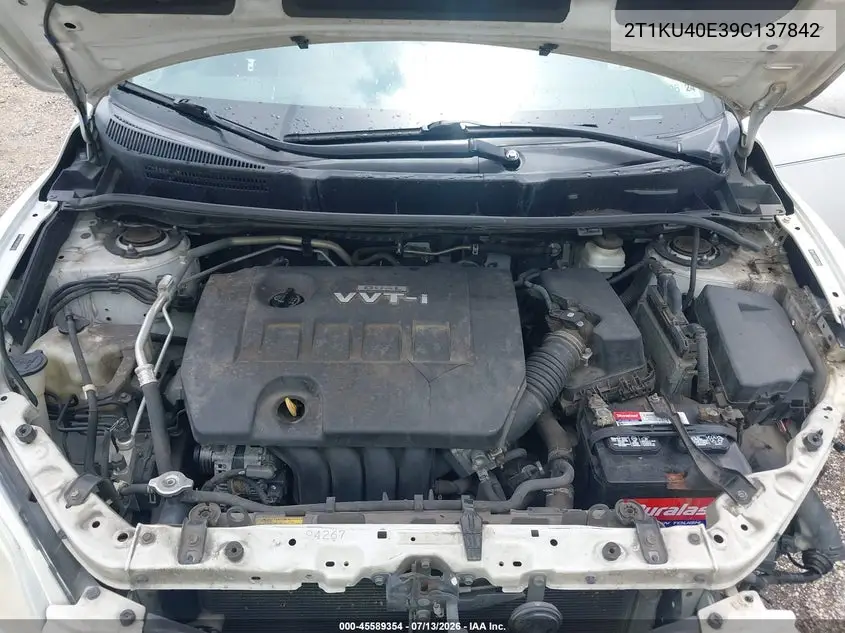 2009 Toyota Matrix VIN: 2T1KU40E39C137842 Lot: 45589354