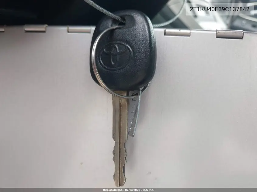 2009 Toyota Matrix VIN: 2T1KU40E39C137842 Lot: 45589354