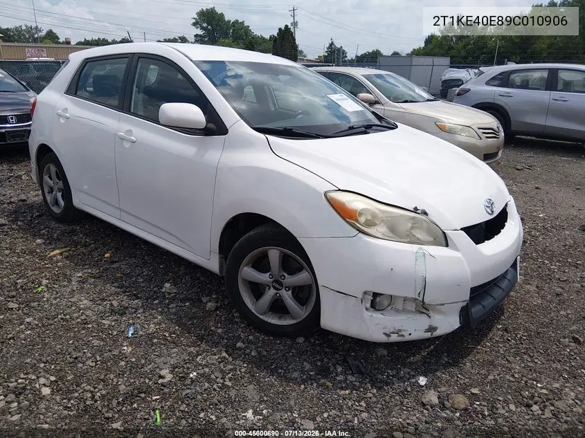 2009 Toyota Matrix S VIN: 2T1KE40E89C010906 Lot: 45600690