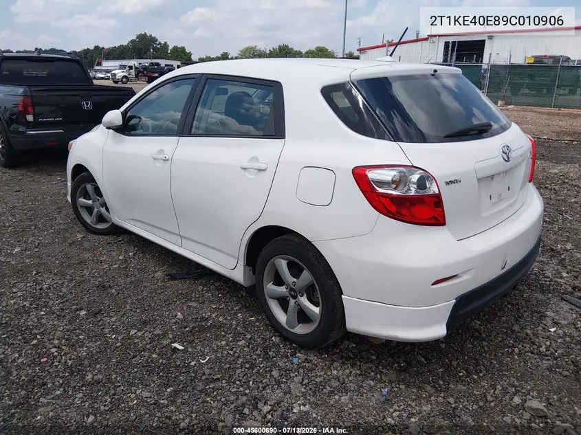 2009 Toyota Matrix S VIN: 2T1KE40E89C010906 Lot: 45600690