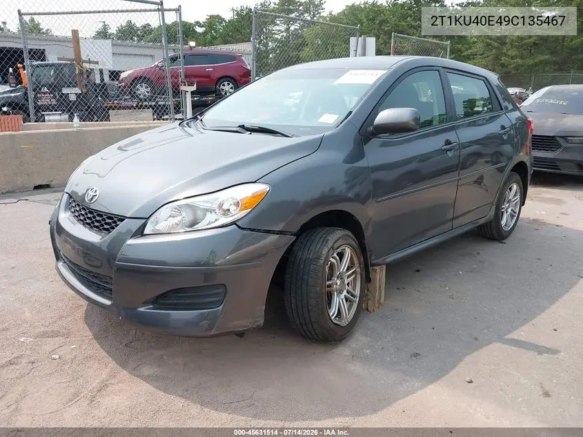 2009 Toyota Matrix VIN: 2T1KU40E49C135467 Lot: 45631514