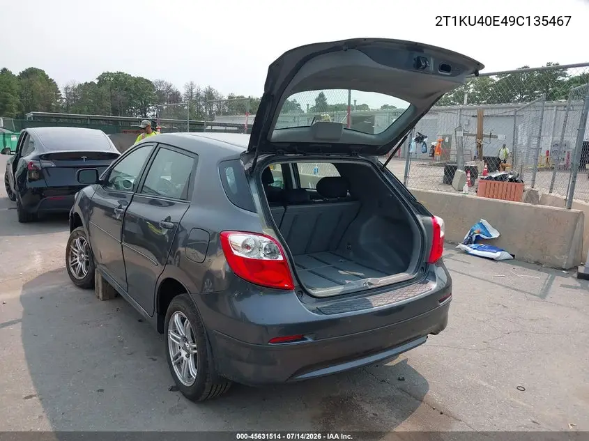 2009 Toyota Matrix VIN: 2T1KU40E49C135467 Lot: 45631514