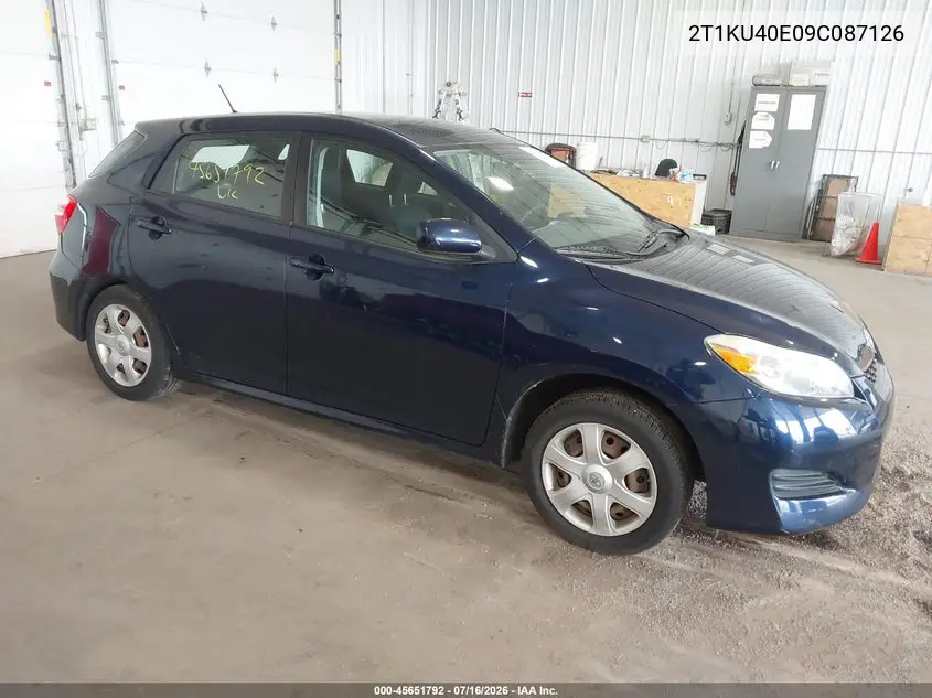 2009 Toyota Matrix VIN: 2T1KU40E09C087126 Lot: 45651792