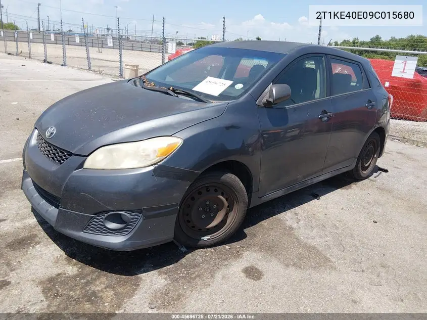 2009 Toyota Matrix S VIN: 2T1KE40E09C015680 Lot: 45696725