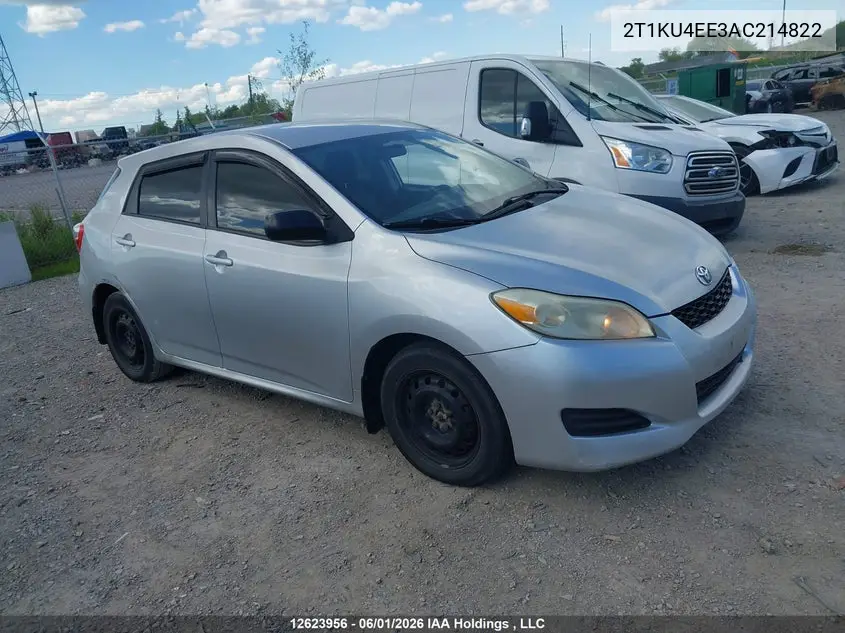 2010 Toyota Matrix VIN: 2T1KU4EE3AC214822 Lot: 12623956