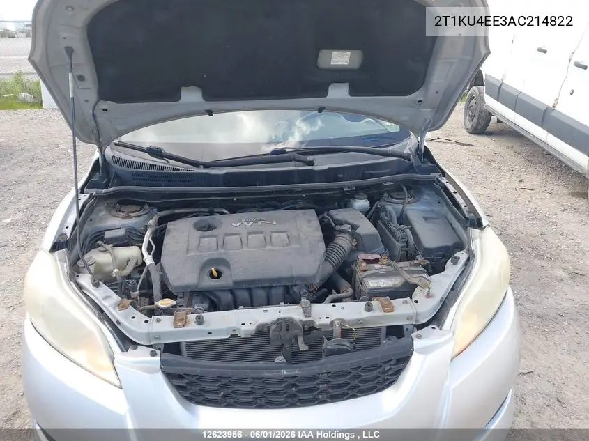2010 Toyota Matrix VIN: 2T1KU4EE3AC214822 Lot: 12623956