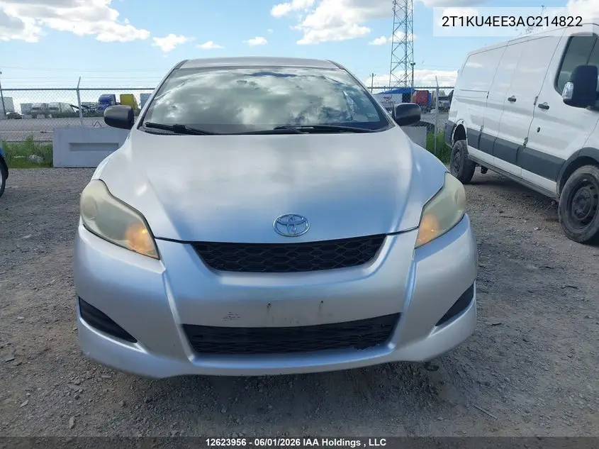 2010 Toyota Matrix VIN: 2T1KU4EE3AC214822 Lot: 12623956