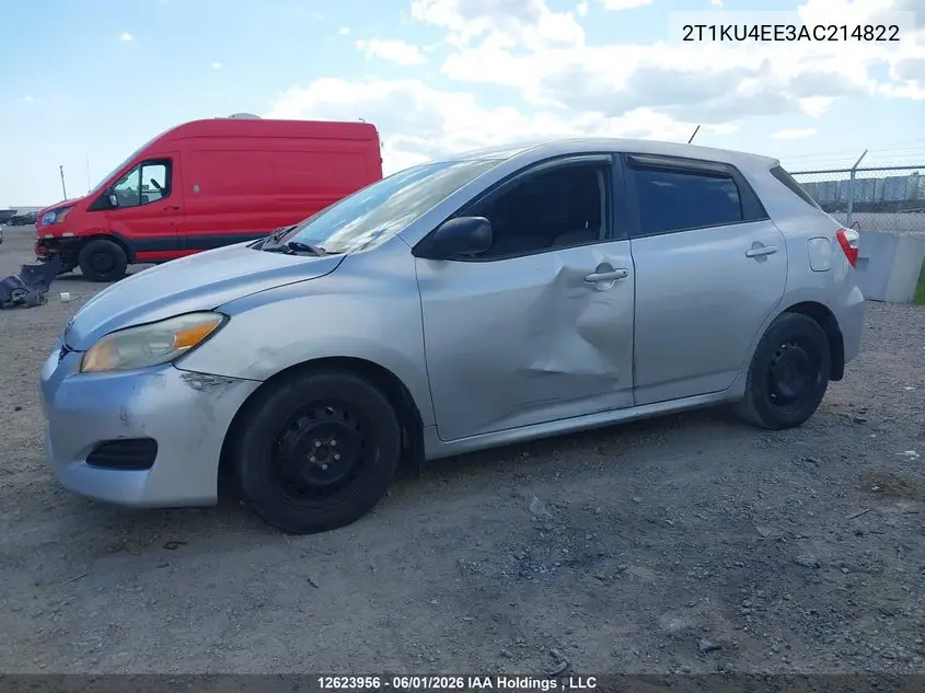 2010 Toyota Matrix VIN: 2T1KU4EE3AC214822 Lot: 12623956