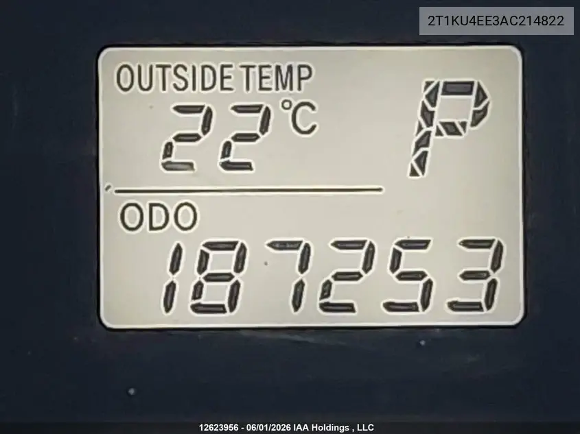 2010 Toyota Matrix VIN: 2T1KU4EE3AC214822 Lot: 12623956