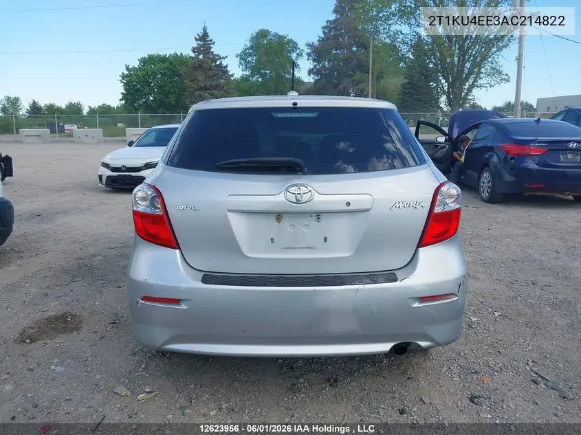 2010 Toyota Matrix VIN: 2T1KU4EE3AC214822 Lot: 12623956