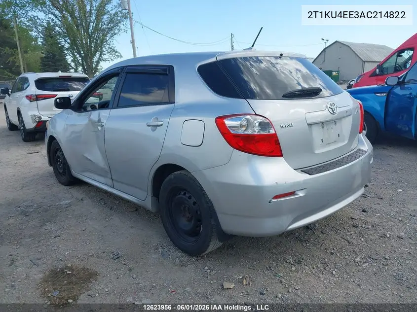 2010 Toyota Matrix VIN: 2T1KU4EE3AC214822 Lot: 12623956