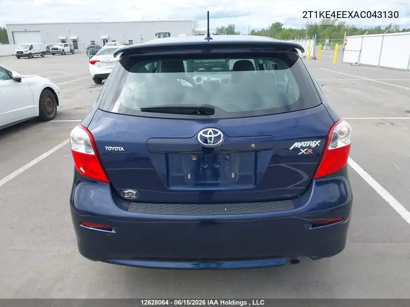 2010 Toyota Matrix Xr VIN: 2T1KE4EEXAC043130 Lot: 12628064