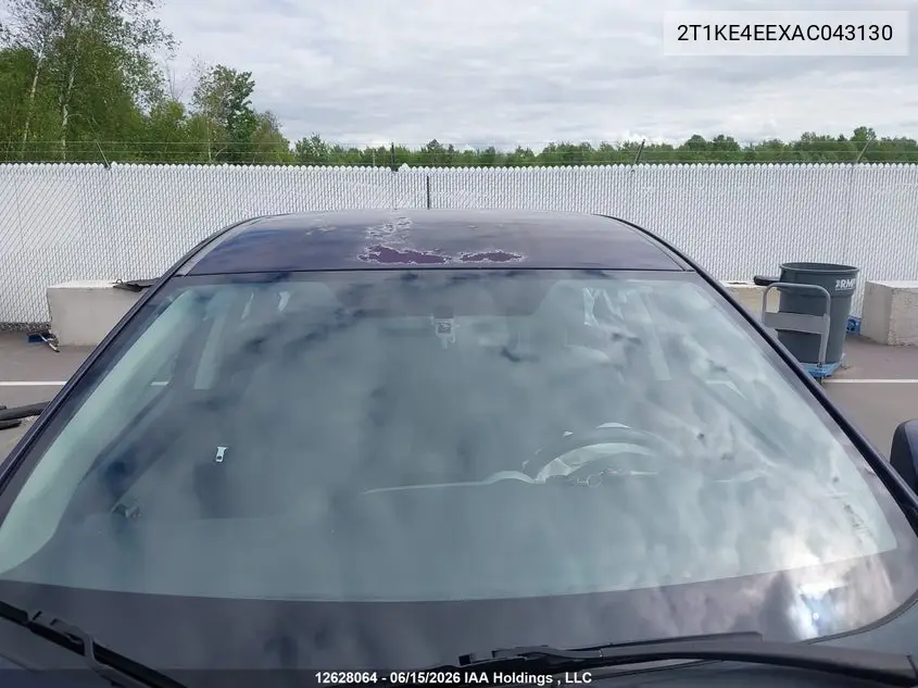 2010 Toyota Matrix Xr VIN: 2T1KE4EEXAC043130 Lot: 12628064