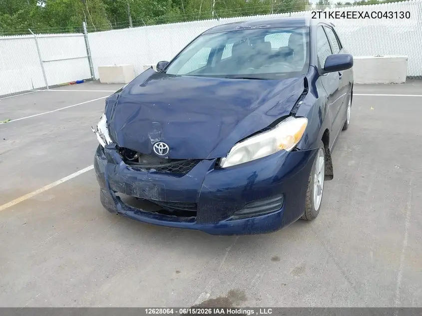 2010 Toyota Matrix Xr VIN: 2T1KE4EEXAC043130 Lot: 12628064