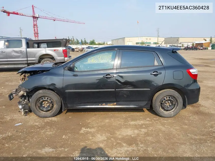 2T1KU4EE5AC360428 2010 Toyota Matrix Wagon