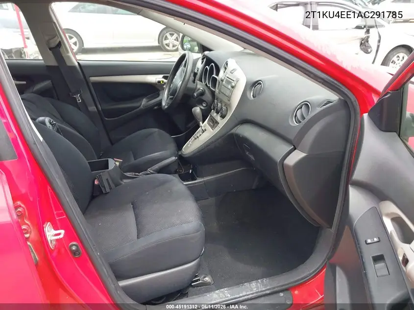 2010 Toyota Matrix VIN: 2T1KU4EE1AC291785 Lot: 45191312