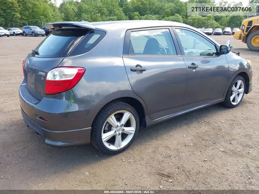 2010 Toyota Matrix S VIN: 2T1KE4EE3AC037606 Lot: 45244565