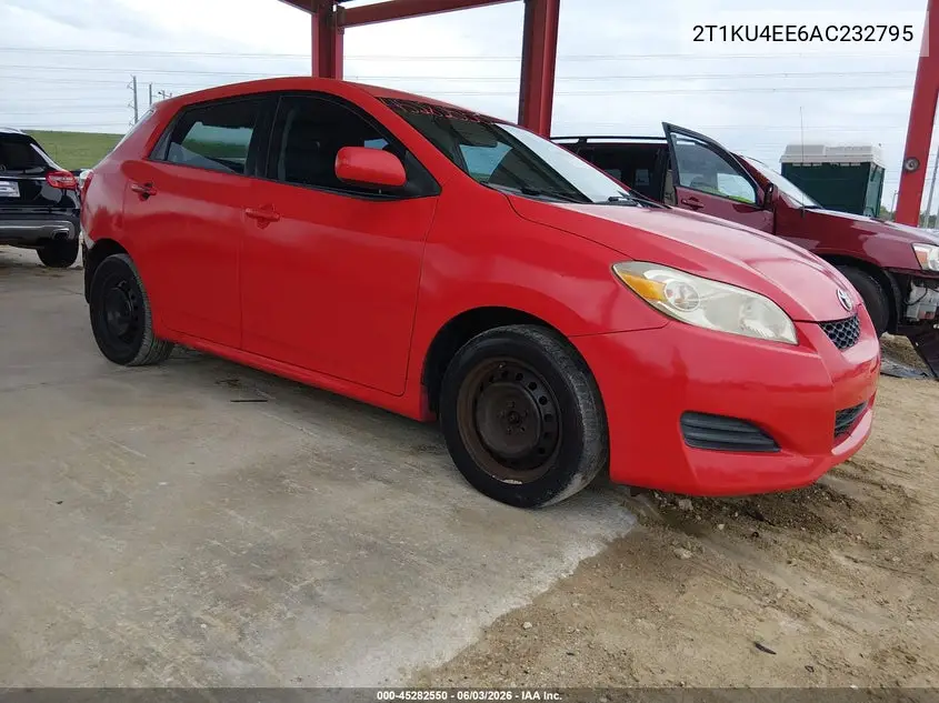 2010 Toyota Matrix VIN: 2T1KU4EE6AC232795 Lot: 45282550