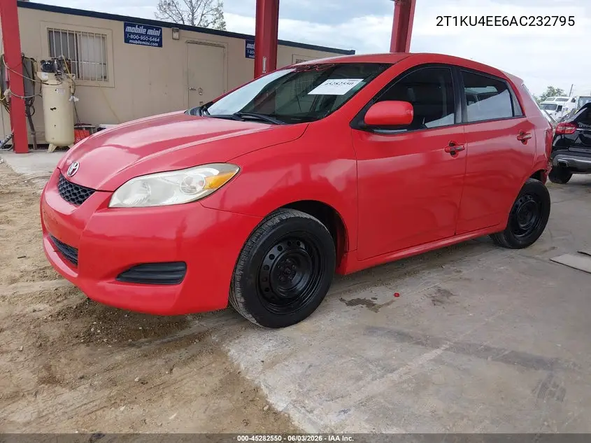 2010 Toyota Matrix VIN: 2T1KU4EE6AC232795 Lot: 45282550