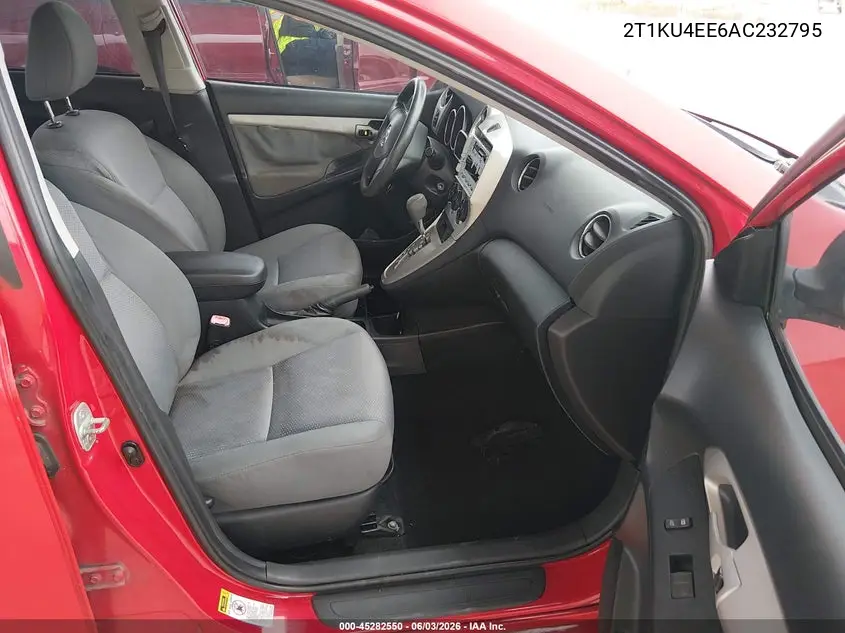 2010 Toyota Matrix VIN: 2T1KU4EE6AC232795 Lot: 45282550