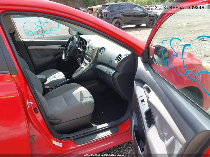 2010 Toyota Matrix VIN: 2T1KU4EE5AC309348 Lot: 45345232