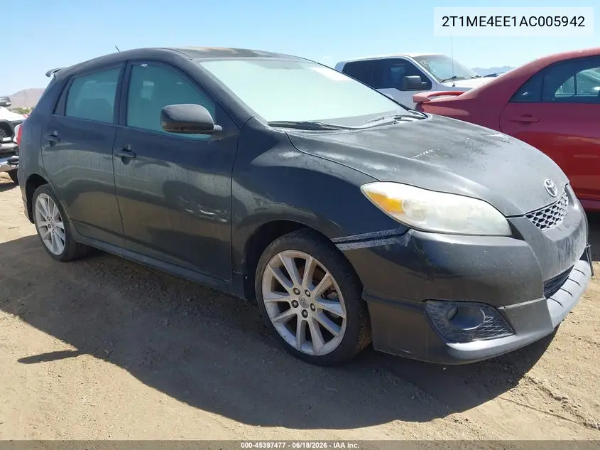 2010 Toyota Matrix Xrs VIN: 2T1ME4EE1AC005942 Lot: 45397477