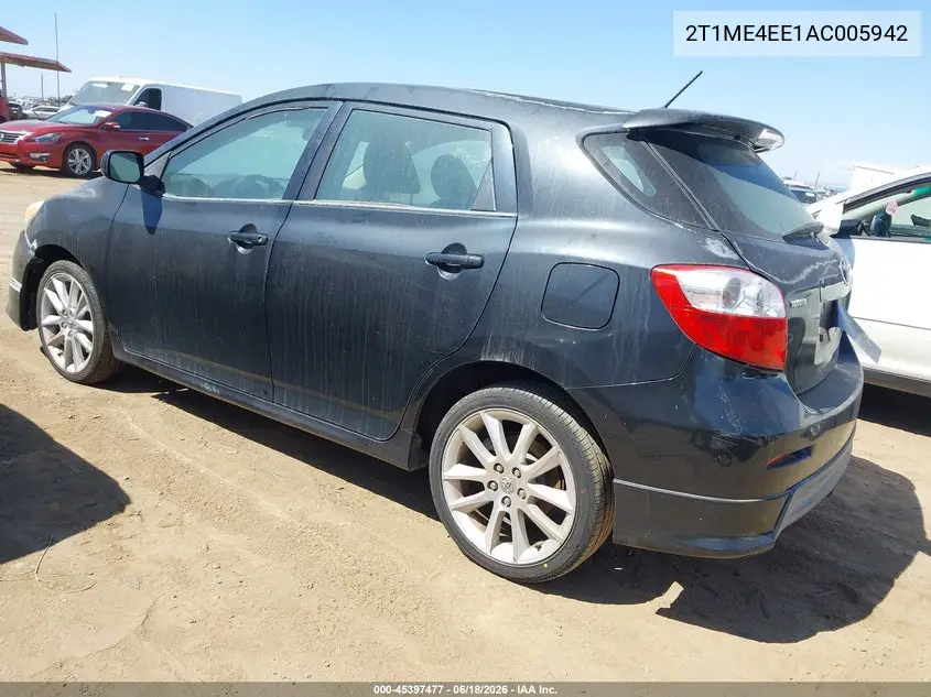 2010 Toyota Matrix Xrs VIN: 2T1ME4EE1AC005942 Lot: 45397477